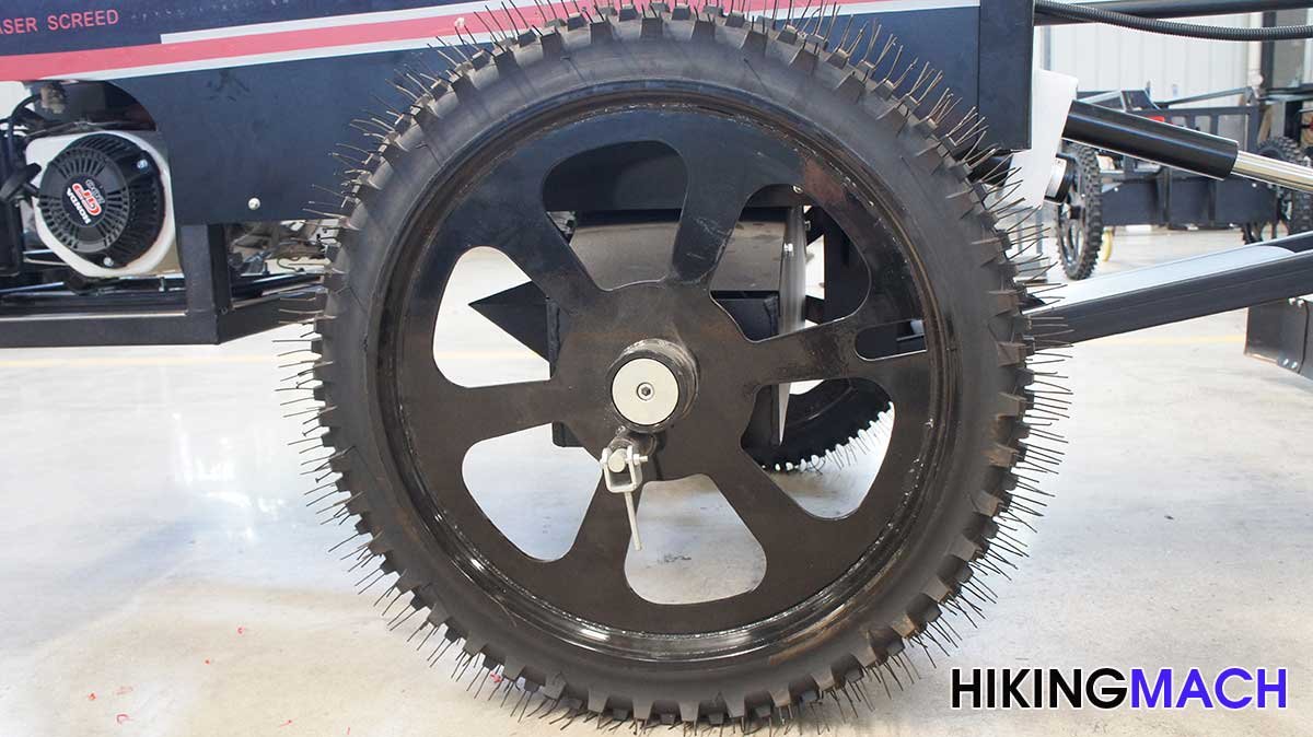 Free off-road solid anti-strength tires can be used in concrete leveling conditions without reinforced mesh or thick mesh.