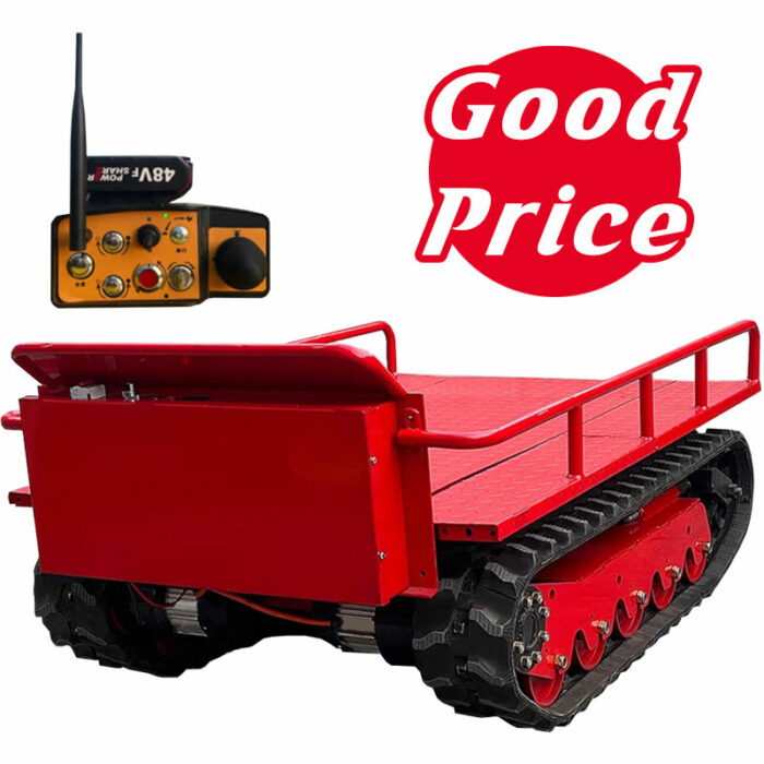 RT330 Tracked Wheelbarrow, 2200LB Remote Control, Electric Powered
