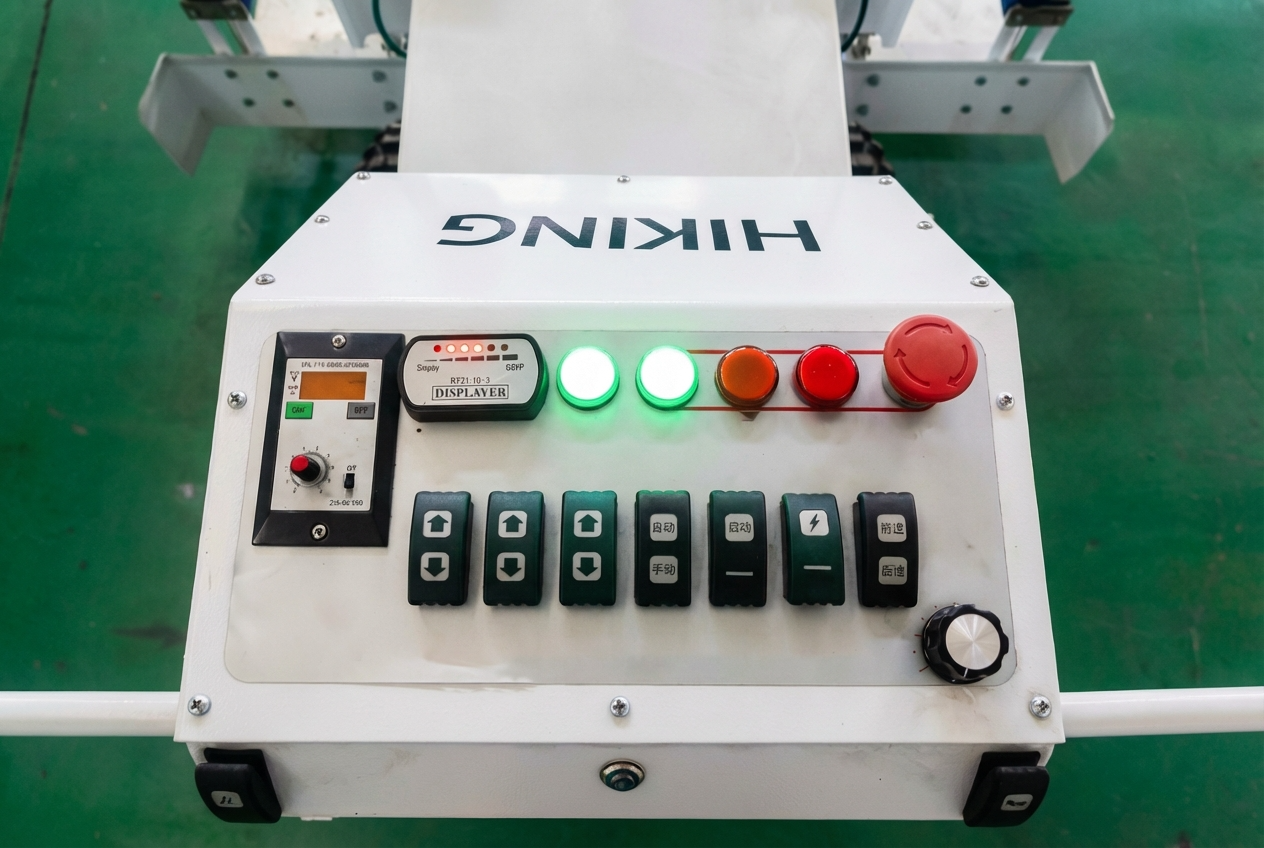 User-friendly control panel featuring electronic steering and one-touch auto-leveling function, enabling quick and easy operation for new users.