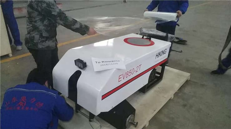 Laser screed machine recently sent to Romania