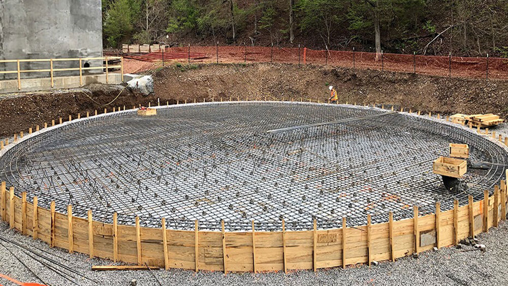 wooden formwork for circle concrete slab